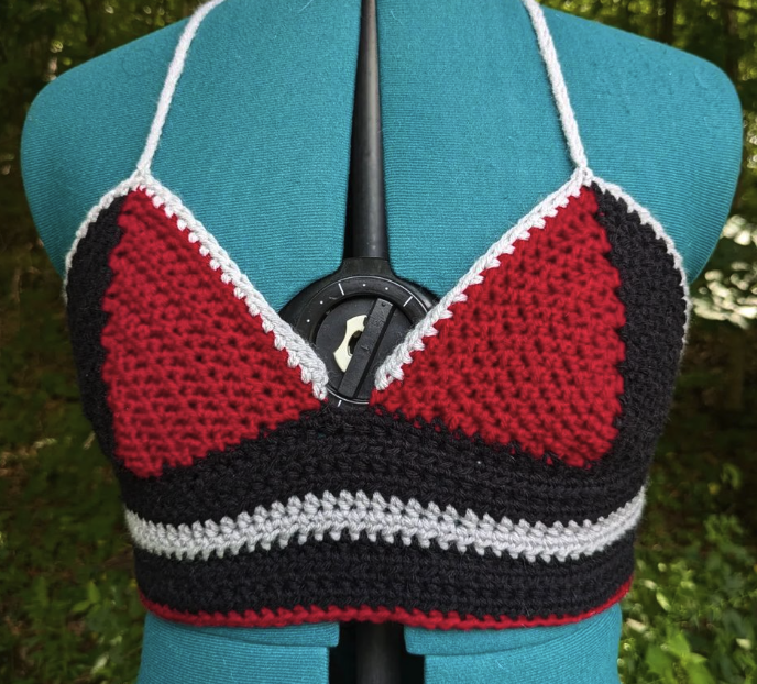 Harlequin Crochet Bralette