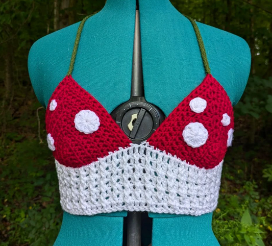 Shrooms Crochet Bralette